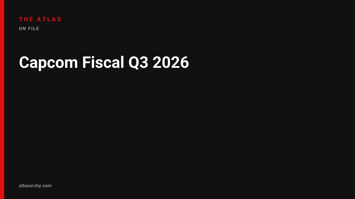Capcom Fiscal Q3 2026