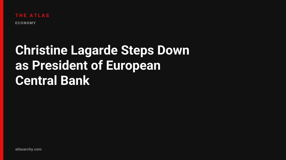 Christine Lagarde Steps Down as President of European Central Bank