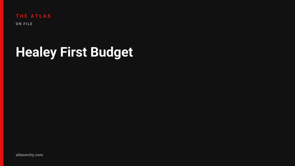 Healey First Budget