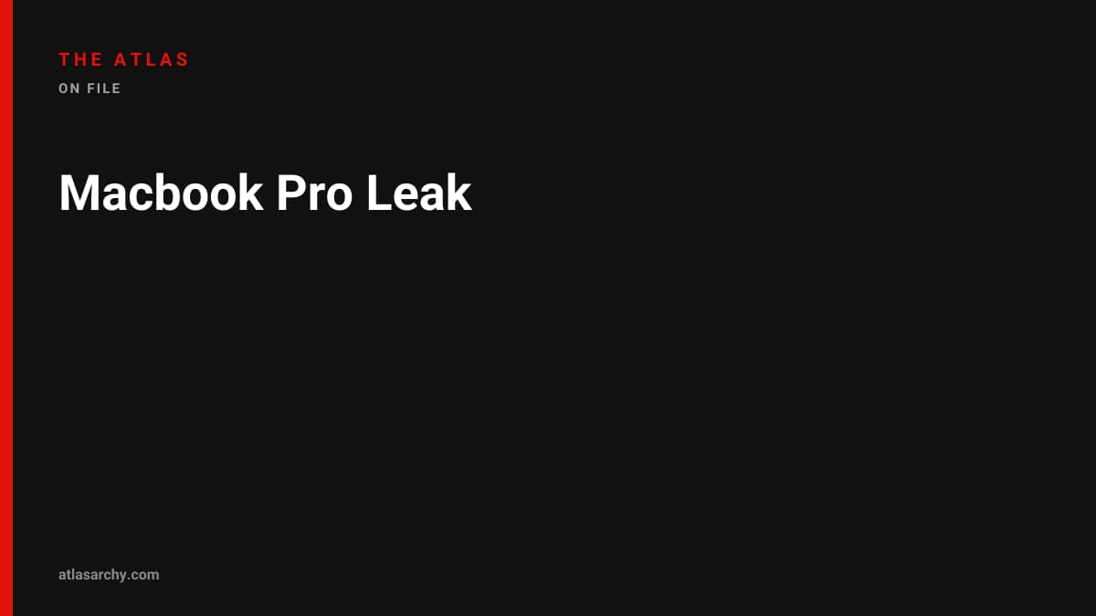 Macbook Pro Leak