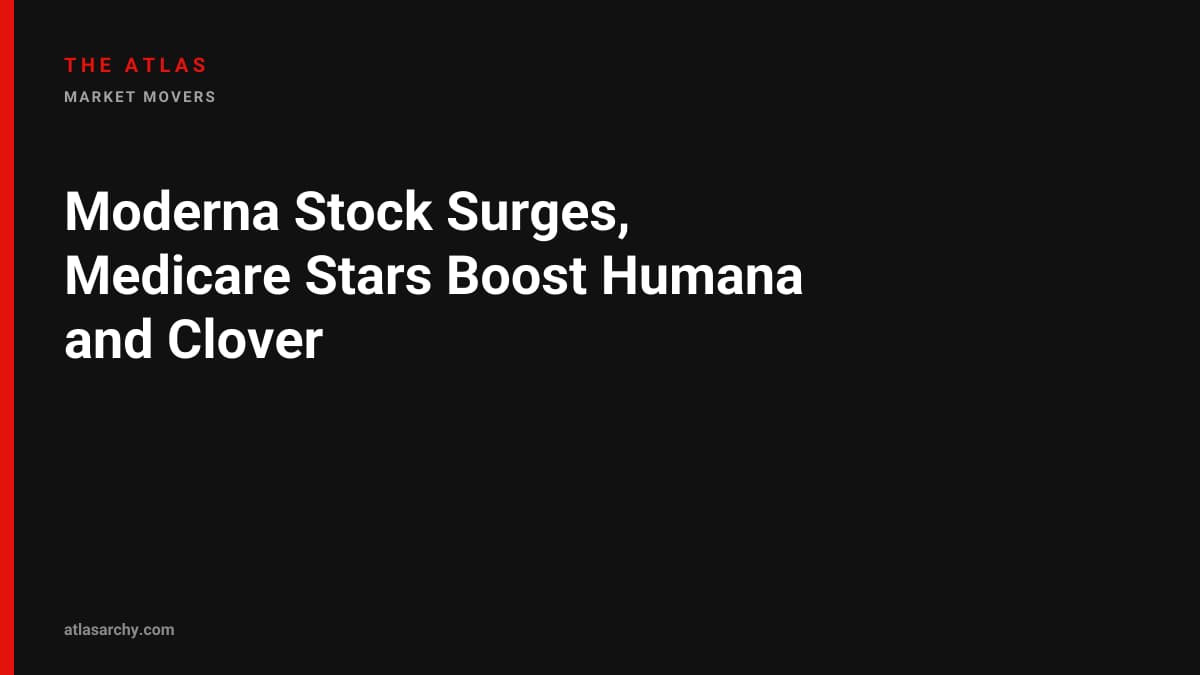 Moderna Stock Surges, Medicare Stars Boost Humana and Clover