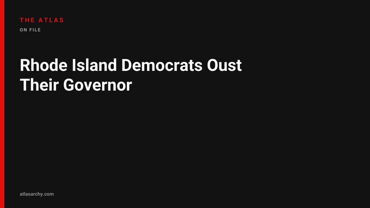 Rhode Island Democrats Oust Their Governor