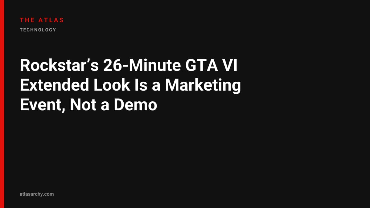 Rockstar’s 26-Minute GTA VI Extended Look Is a Marketing Event, Not a Demo