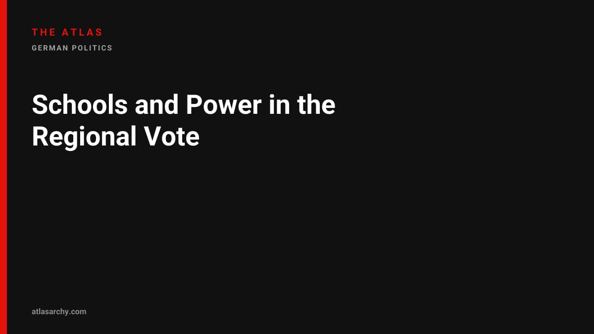 Schools and Power in the Regional Vote