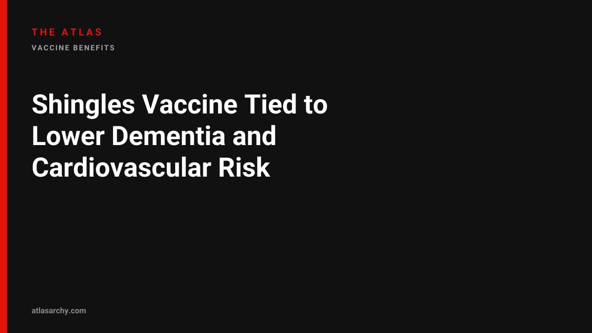 Shingles Vaccine Tied to Lower Dementia and Cardiovascular Risk