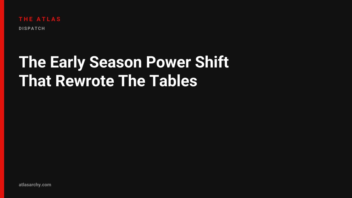 The Early Season Power Shift That Rewrote The Tables