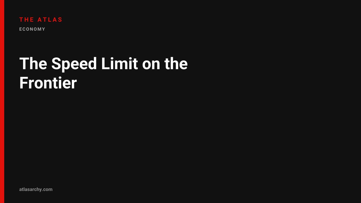 The Speed Limit on the Frontier
