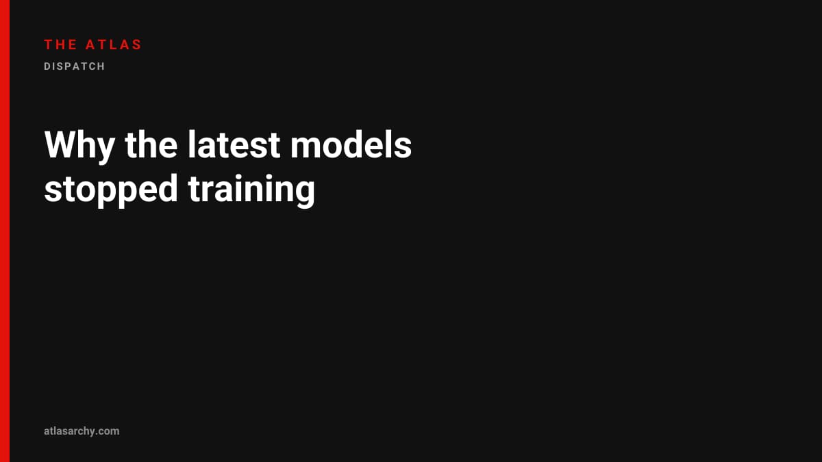 Why the latest models stopped training