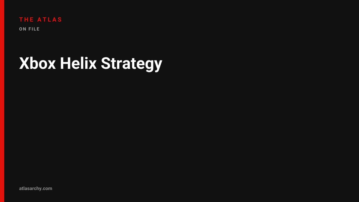 Xbox Helix Strategy